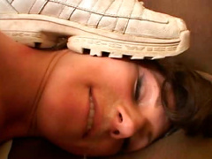 Horny stud teases one appetizing brunette on a pov cam