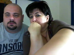 Fat couple on webcam