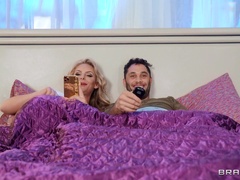 Insolent cougar rams her pussy with son's energized dick