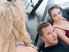 Mom and daughter premium hardcore in fantasy threesome