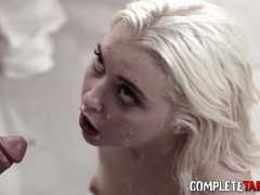 Nubile gets touched by cougar and gargles impaler