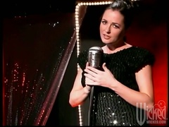 Brunette milf Kristal Summers sucks two wangs and gets fucked hard