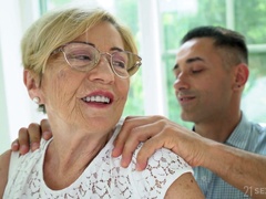 Having undressed mature whore Malya exposes big ass and gets fucked doggy