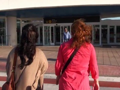 While kissing ris Dar and another slut are about to get creamed