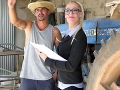 Clothed blonde end sup fucking with this country male