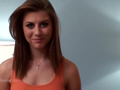 Slim Thick Teen With An Amazing Ass Gets A Facial - Blowjob