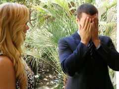 Stunning MILFie housewife Cherie Deville greets her hubby with facesitting