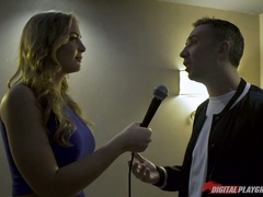 Blonde hottie Blair Williams hammered deep in her soaking vagina