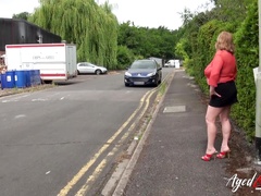 Threesome sex with british blonde mature and horny handy hardcore loving guys