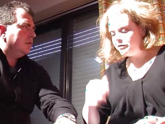 Tattooed bbw gets her cunt drilled by hard cock