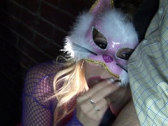 Naughty ass fuck scenes with masked bitches