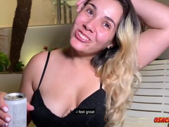 Hot blonde MILF and inked freak dude